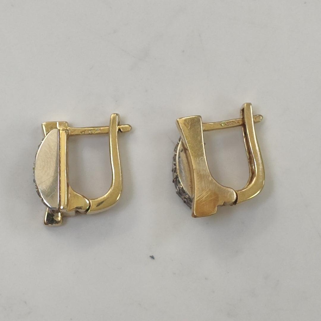 ARETES PAR ORO 14 K 4,90 GRMS (SEMINUEVO)