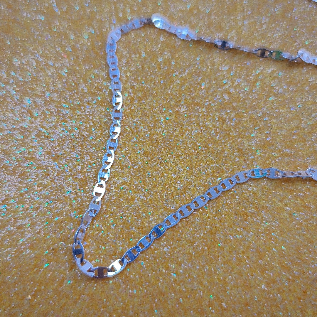 CADENA TEJIDO ESPEJO PLATA .925 60 CM 4.2 GR (NUEVO)