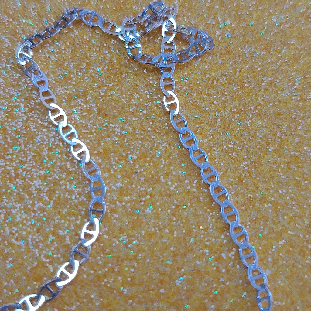 CADENA TEJIDO GUCHI PLATA .925 55 CM 3.3 GR (NUEVO)