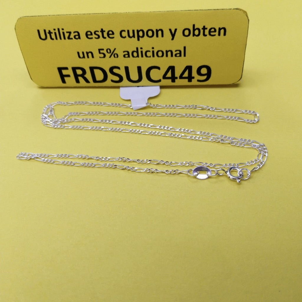 CADENA TEJIDO 3X1 PLATA .925 50 CM 2.1 GR (NUEVO)
