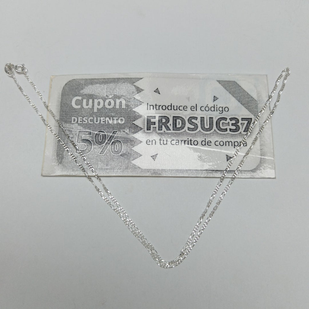 CADENA TEJIDO 3X1 PLATA .925 50 CM 2.1 GR (NUEVO)