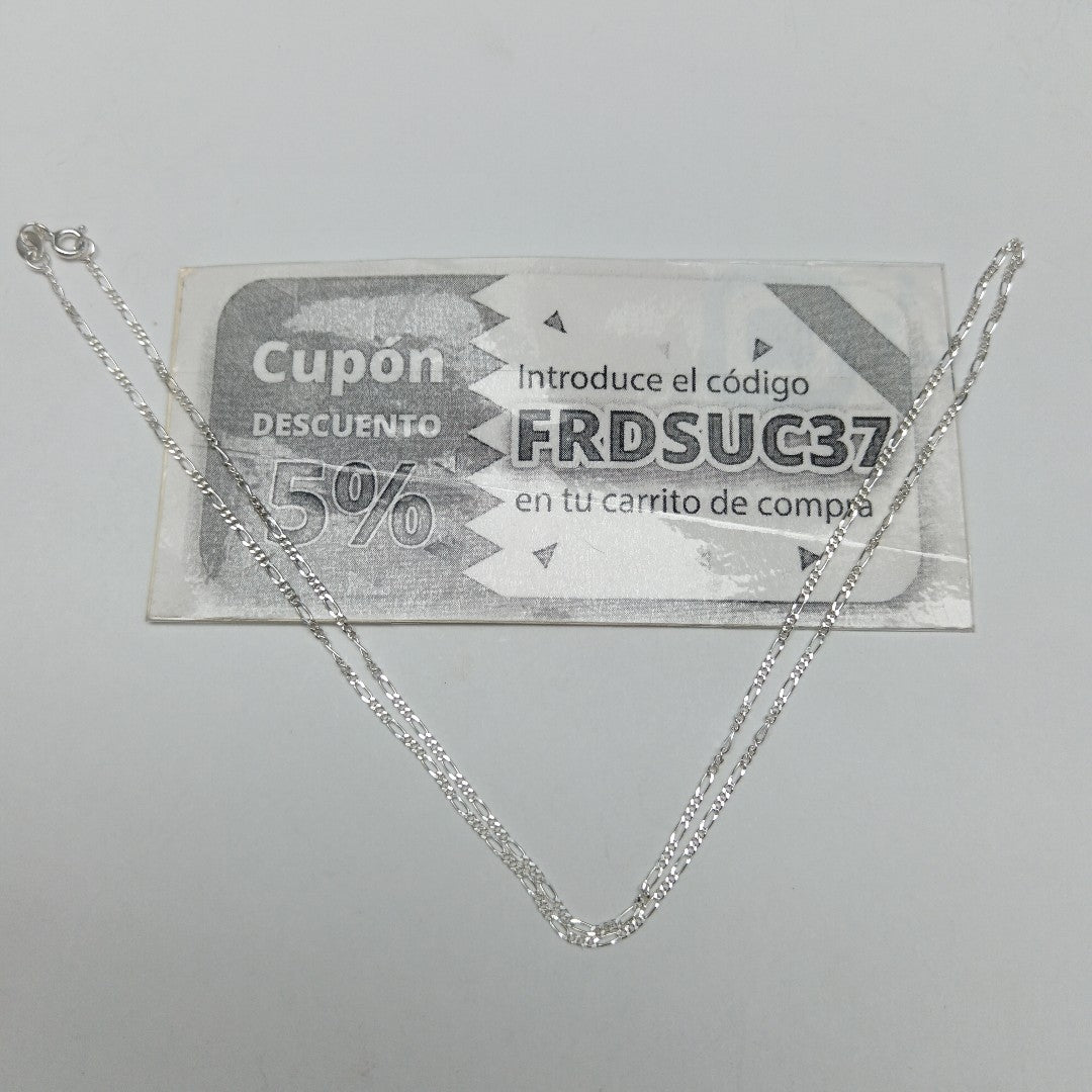 CADENA TEJIDO 3X1 PLATA .925 50 CM 2.1 GR (NUEVO)