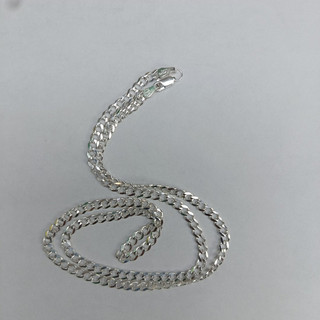 CADENA TEJIDO BARBADO PLATA .925 55 CM 11.9 GR (NUEVO)