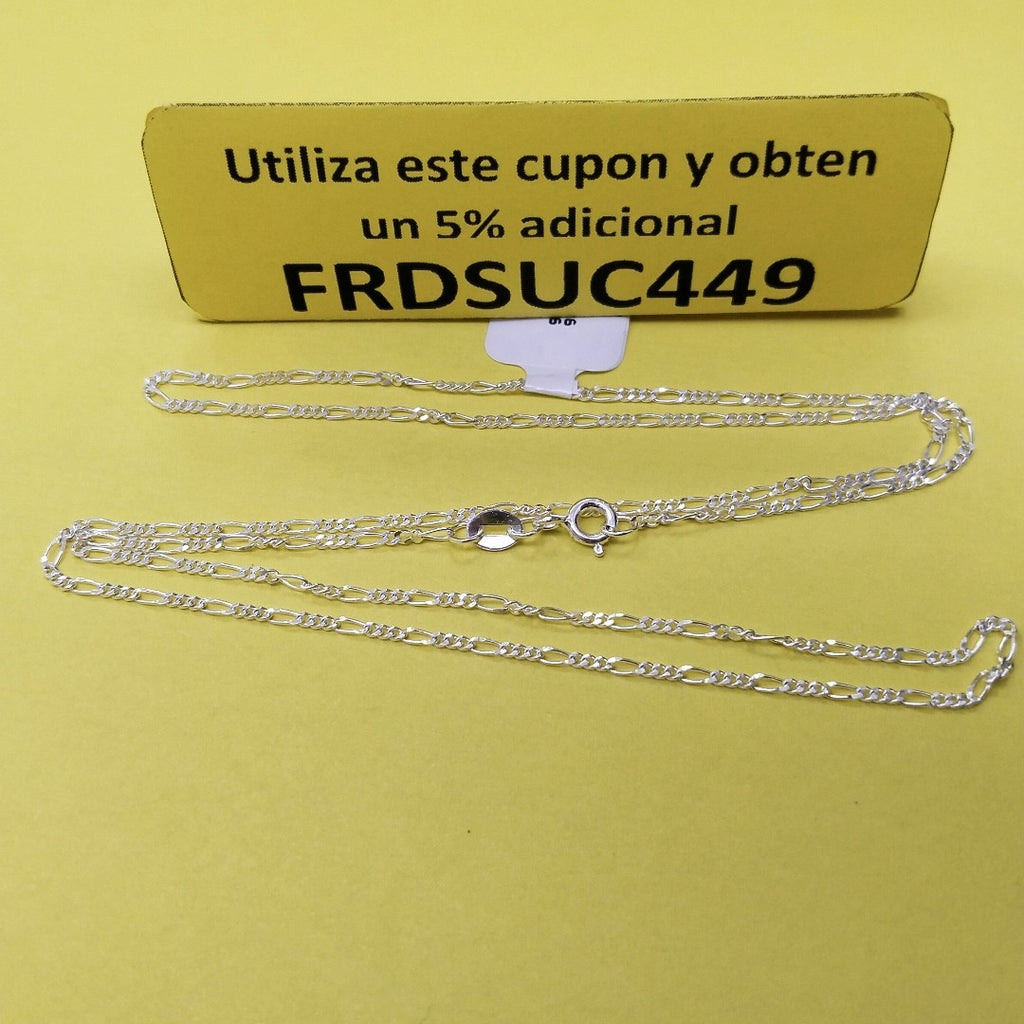 CADENA TEJIDO 3X1 PLATA .925 55 CM 2.3 GR (NUEVO)