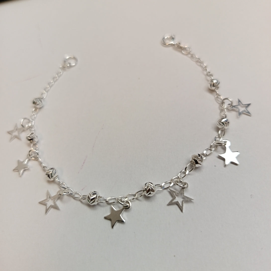 PULSERA TEJIDO ESPECIAL PLATA .925 18 CM 3.1 GR (NUEVO)