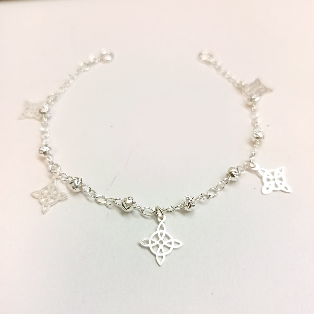 PULSERA TEJIDO ESPECIAL PLATA .925 18 CM 3.2 GR (NUEVO)