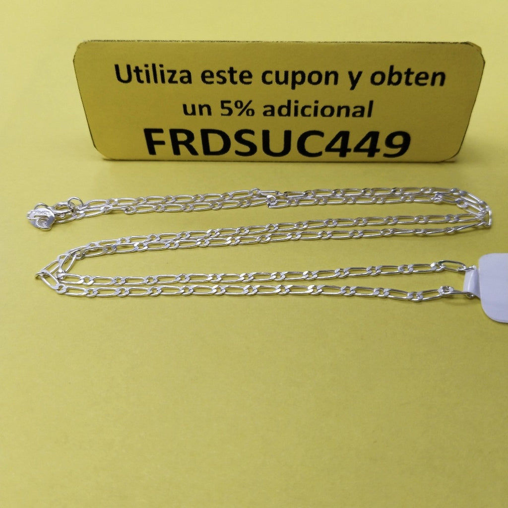 CADENA TEJIDO 1X1 PLATA .925 55 CM 3.1 GR (NUEVO)