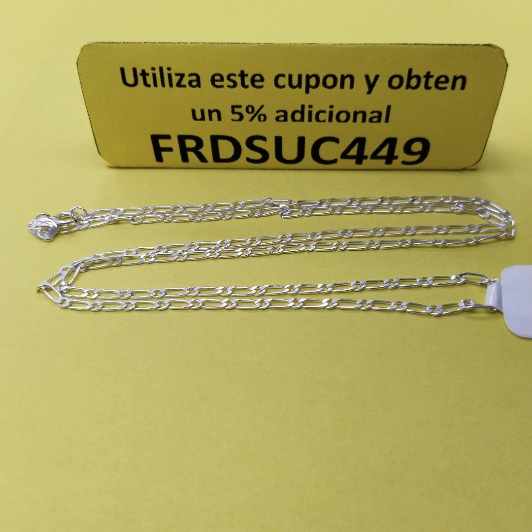 CADENA TEJIDO 1X1 PLATA .925 55 CM 3.1 GR (NUEVO)