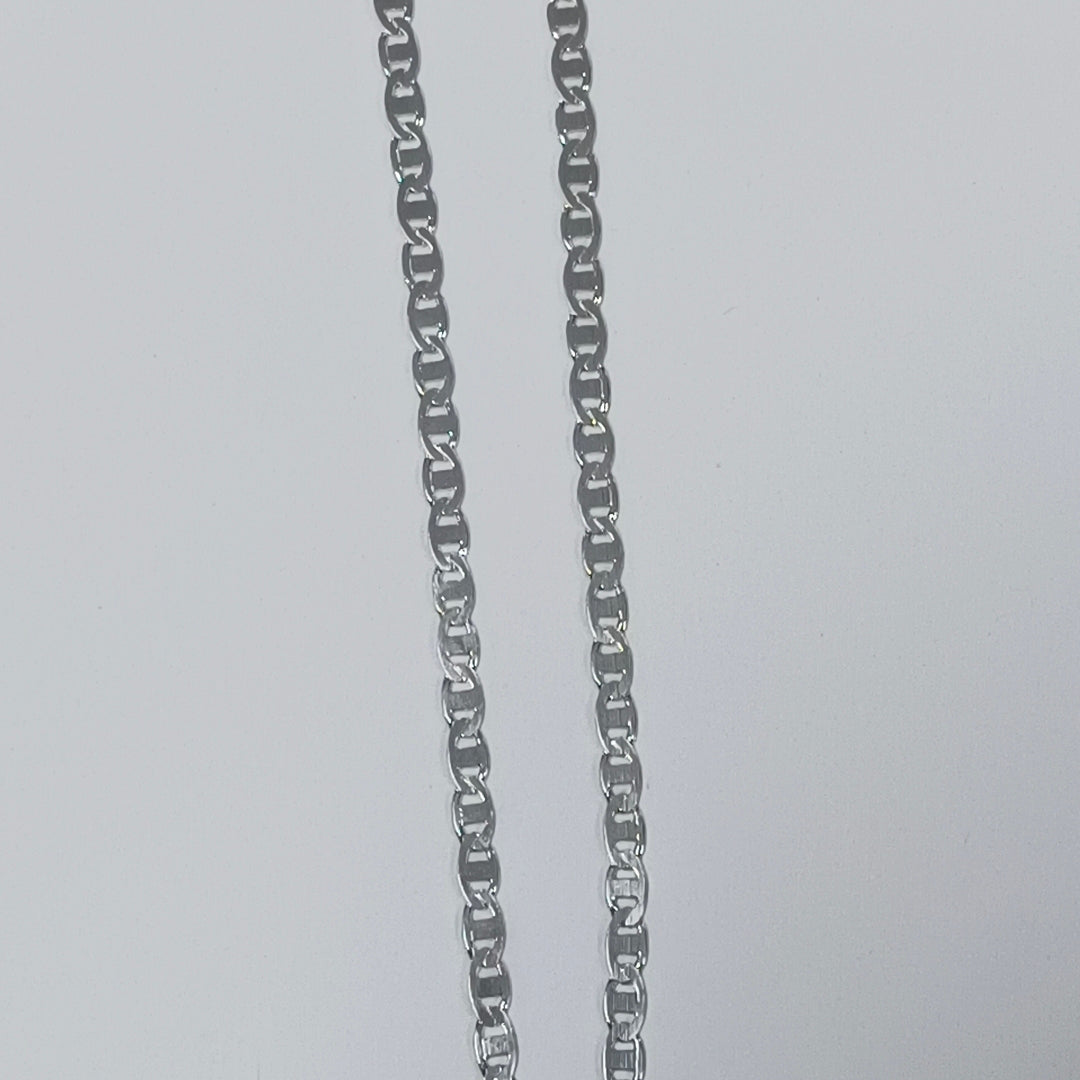 CADENA TEJIDO GUCHI PLATA .925 60 CM 9.8 GR (NUEVO)