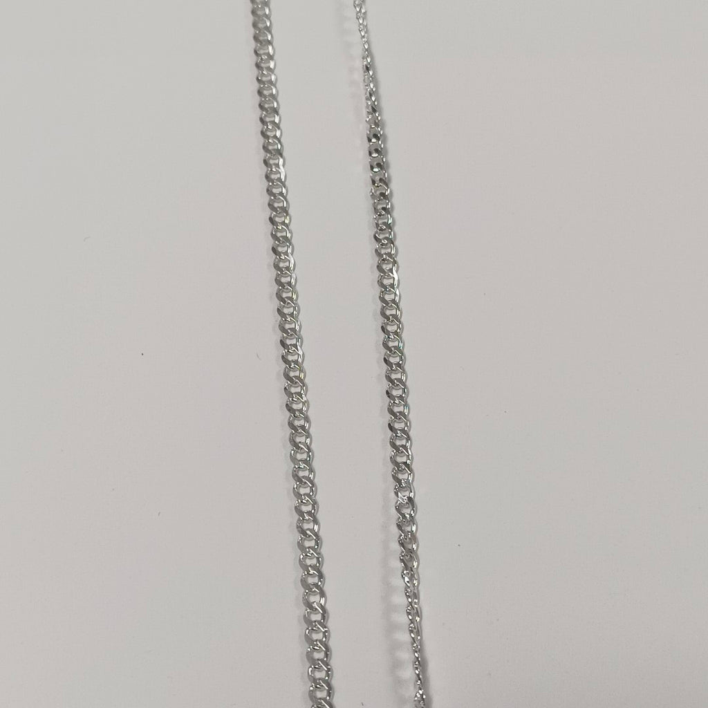 CADENA TEJIDO BARBADO PLATA .925 55 CM 5.4 GR (NUEVO)