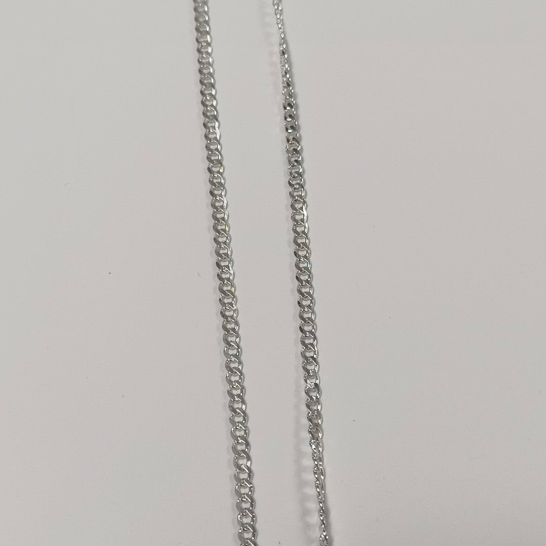 CADENA TEJIDO BARBADO PLATA .925 55 CM 5.4 GR (NUEVO)