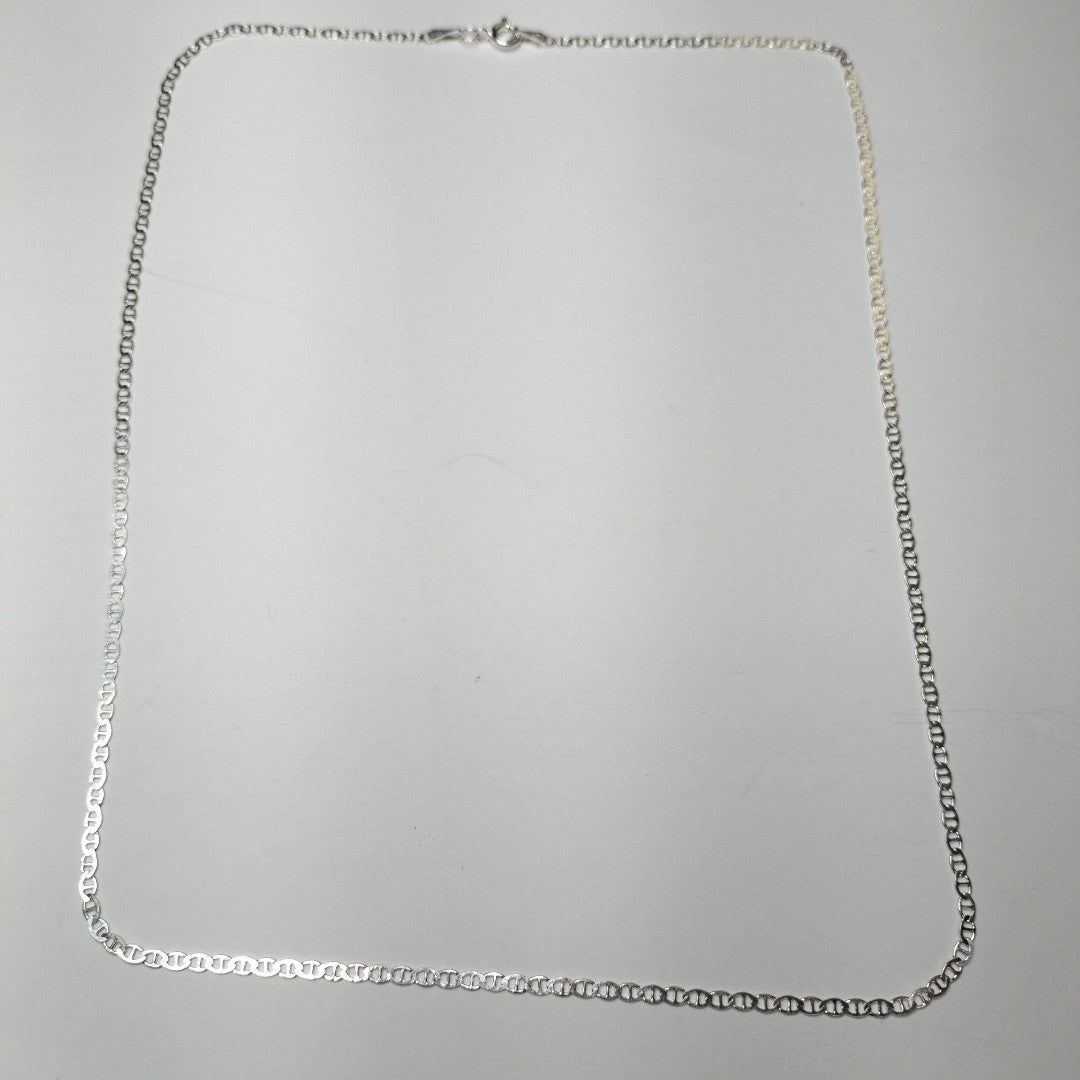 CADENA TEJIDO GUCHI PLATA .925 55 CM 3.7 GR (NUEVO)