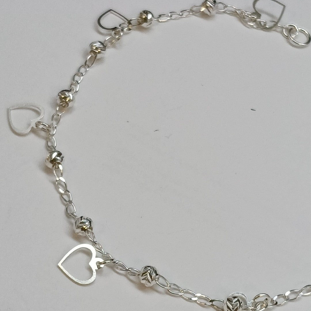 PULSERA TEJIDO ESPECIAL PLATA .925 18 CM 2.7 GR (NUEVO)