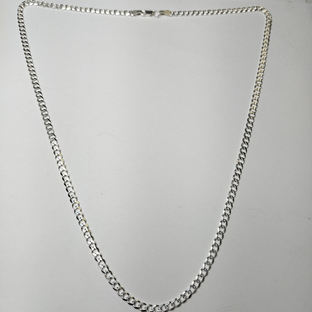 CADENA TEJIDO BARBADO PLATA .925 60 CM 12.9 GR (NUEVO)