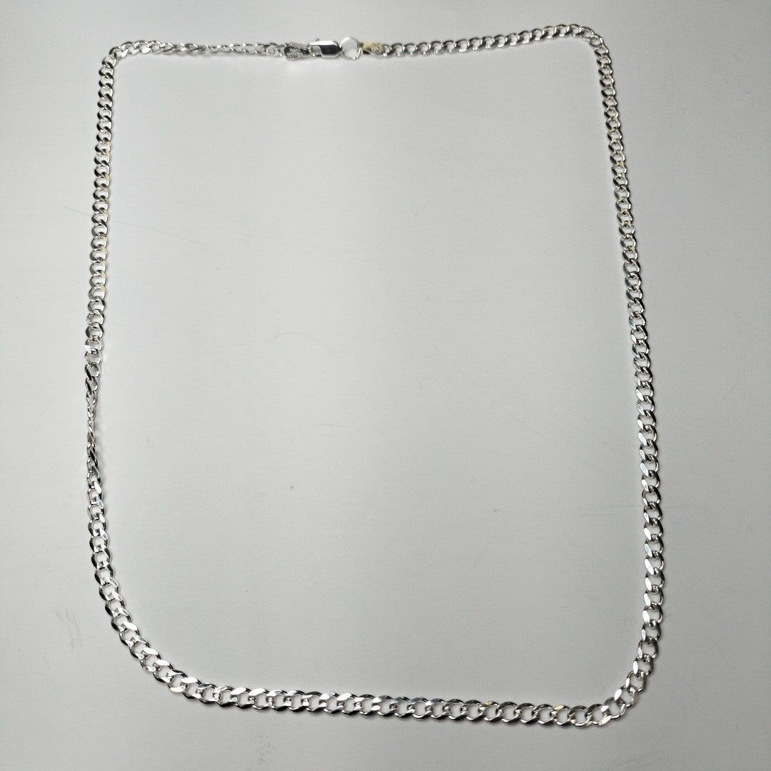 CADENA TEJIDO BARBADO PLATA .925 55 CM 12 GR (NUEVO)
