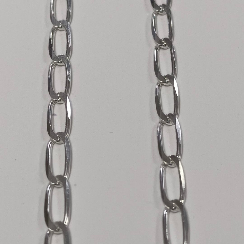 CADENA TEJIDO ESLABONES PLATA .925 55 CM 10.4 GR (NUEVO)