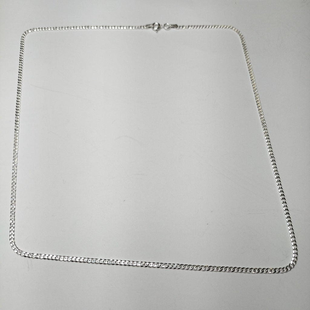 CADENA TEJIDO BARBADO PLATA .925 55 CM 5.4 GR (NUEVO)