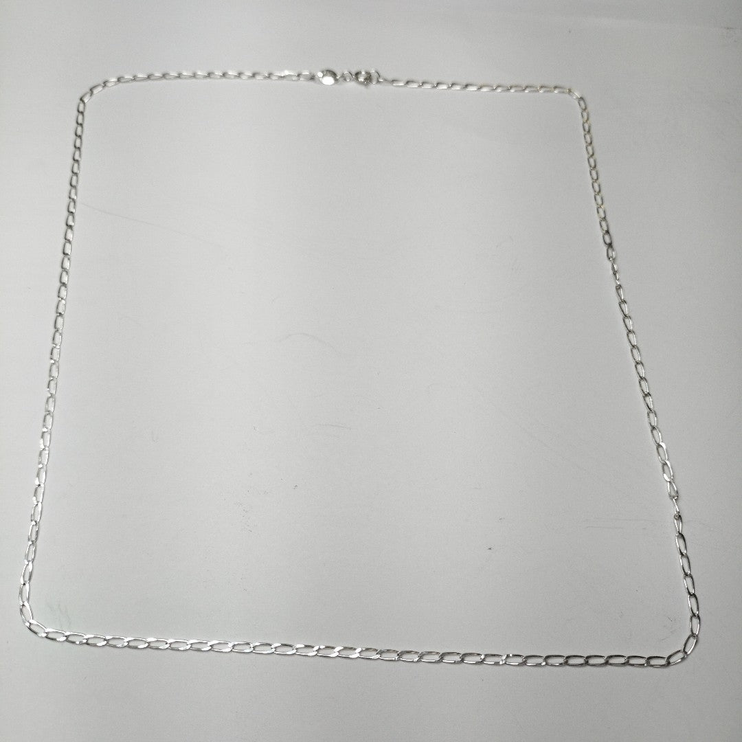 CADENA TEJIDO ESLABONES PLATA .925 55 CM 2.7 GR (NUEVO)