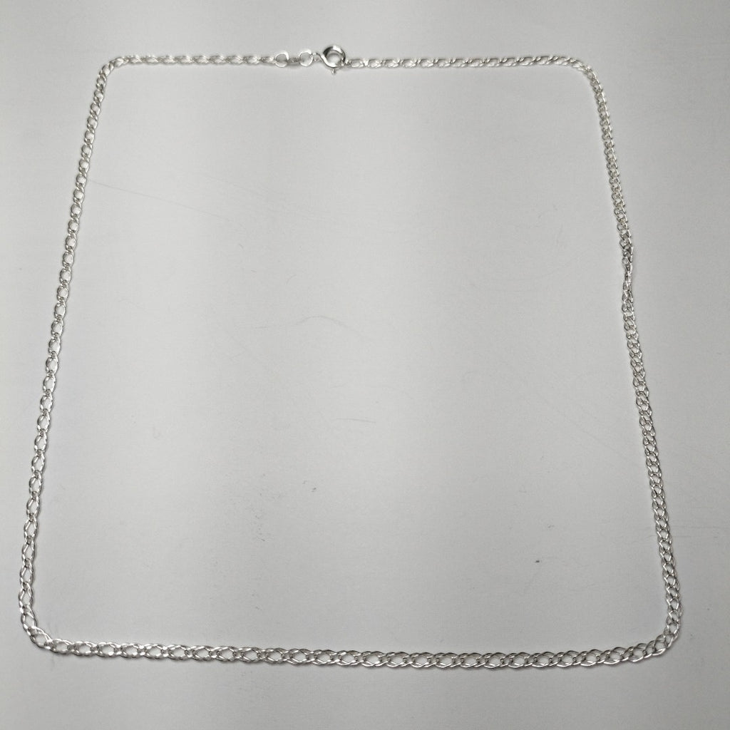 CADENA TEJIDO ESLABONES PLATA .925 50 CM 3.5 GR (NUEVO)