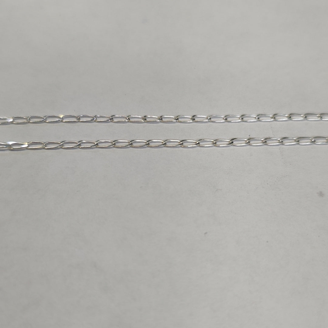 CADENA TEJIDO ESLABONES PLATA .925 60 CM 3.2 GR (NUEVO)