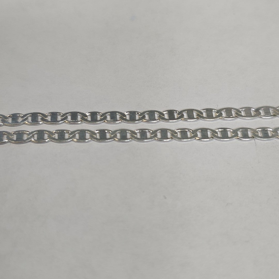CADENA TEJIDO GUCHI PLATA .925 60 CM 9.6 GR (NUEVO)