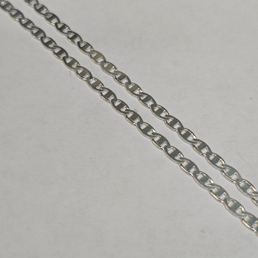 CADENA TEJIDO GUCHI PLATA .925 55 CM 8.3 GR (NUEVO)