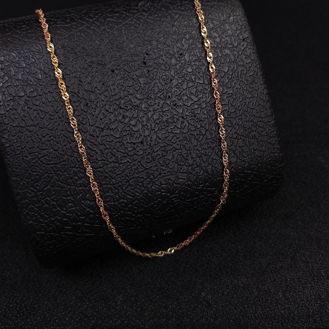 CADENA ORO COMBINADO 14 K 3,30 GRMS (SEMINUEVO)