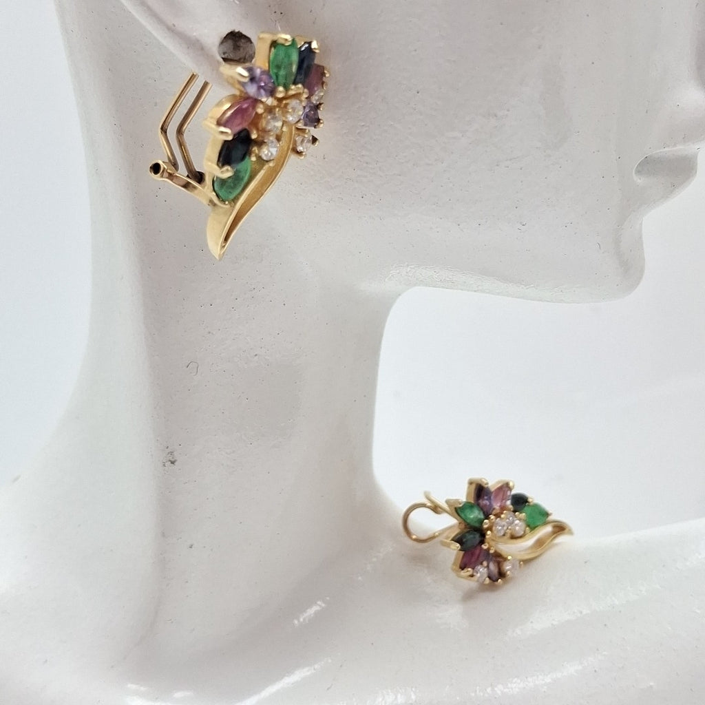 ARETES PAR ORO 14 K 6.7 GRMS (SEMINUEVO)