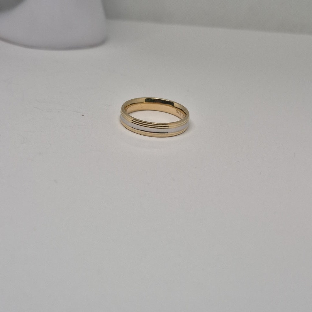ARGOLLA ORO COMBINADO 14 K 3,30 GRMS (SEMINUEVO)