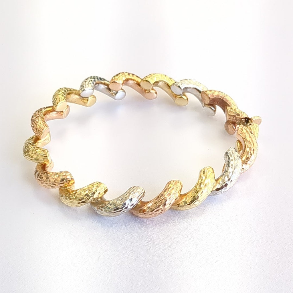 PULSERA ORO COMBINADO 14 K 21.6 GRMS (SEMINUEVO)
