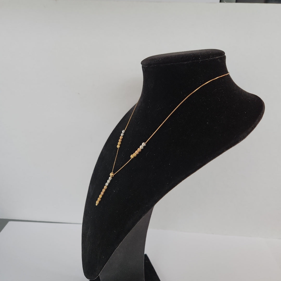 GARGANTILLA ORO COMBINADO 14 K 4,70 GRMS (SEMINUEVO)