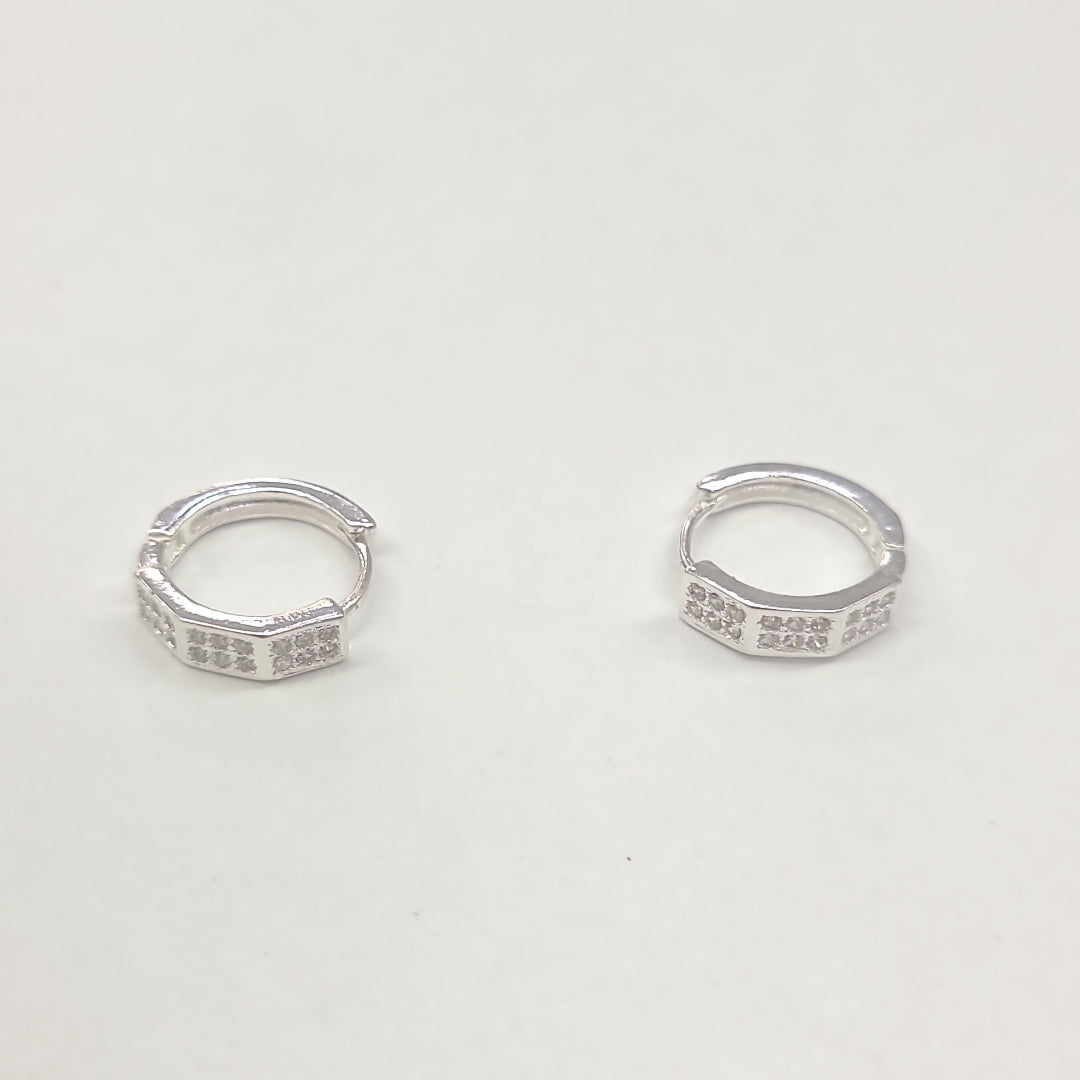 ARRACADAS C/CIRCONIAS PLATA .925 2.5 GR (NUEVO)