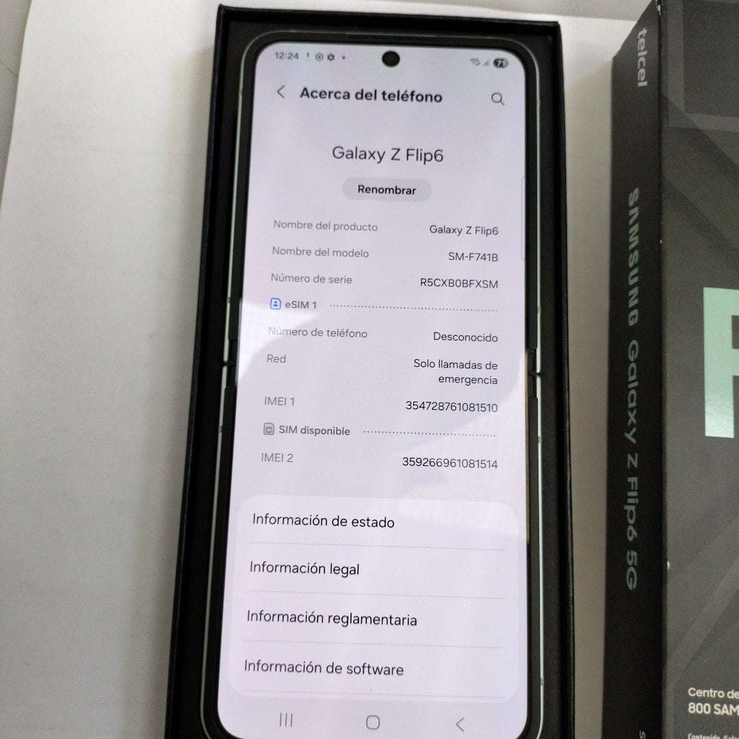 CELULAR SAMSUNG GALAXY Z FLIP6 SM-F741B (2024) 512 GB 12 GB RAM