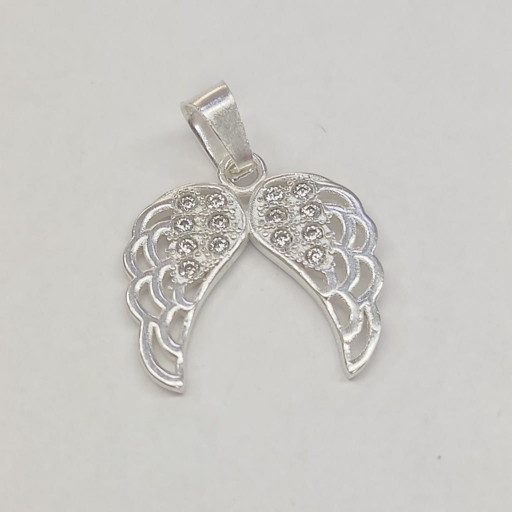 DIJE ALAS C/CIRCONIAS PLATA .925 2.2 GR (NUEVO)
