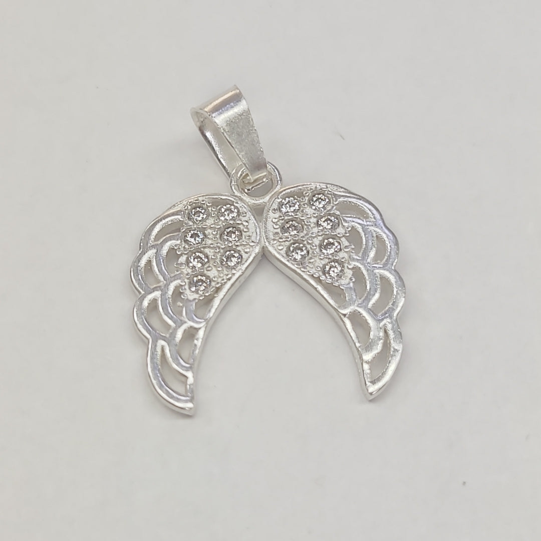 DIJE ALAS C/CIRCONIAS PLATA .925 2.2 GR (NUEVO)