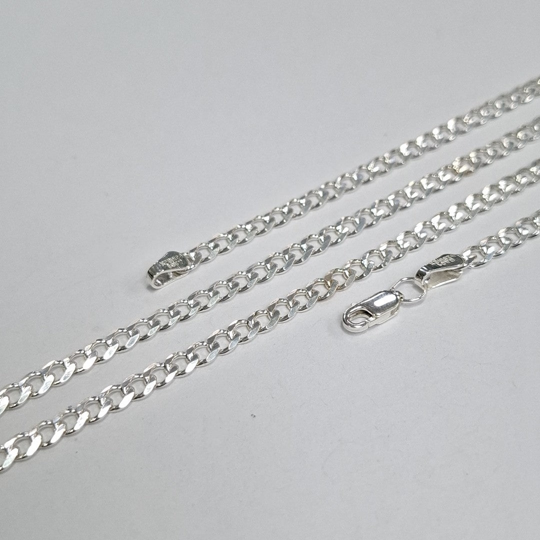 CADENA TEJIDO BARBADO PLATA .925 60 CM 12.7 GR (NUEVO)