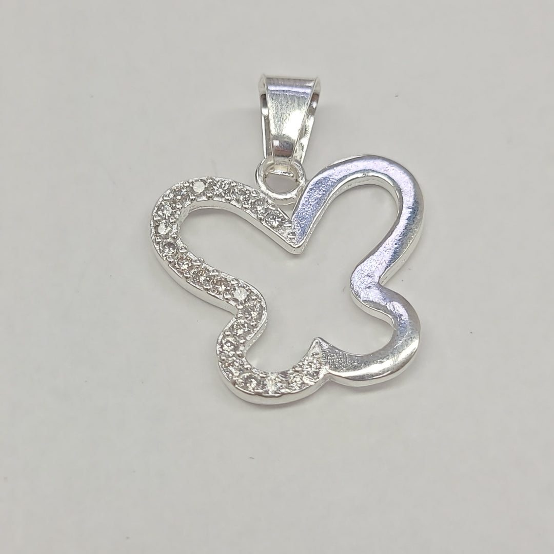 DIJE MARIPOSA C/CIRCONIAS PLATA .925 2.4 GR (NUEVO)