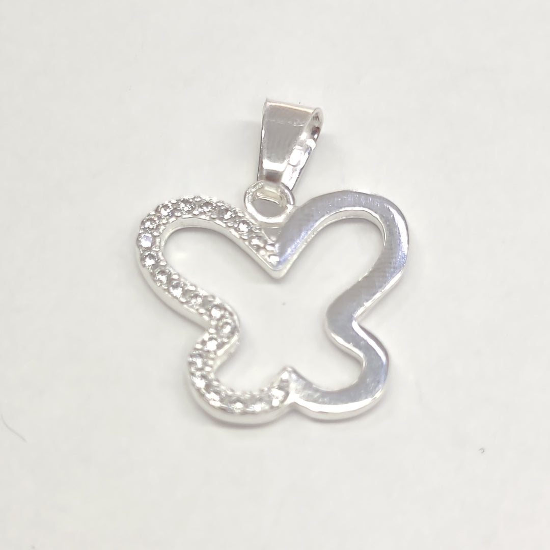 DIJE MARIPOSA C/CIRCONIAS PLATA .925 2.3 GR (NUEVO)