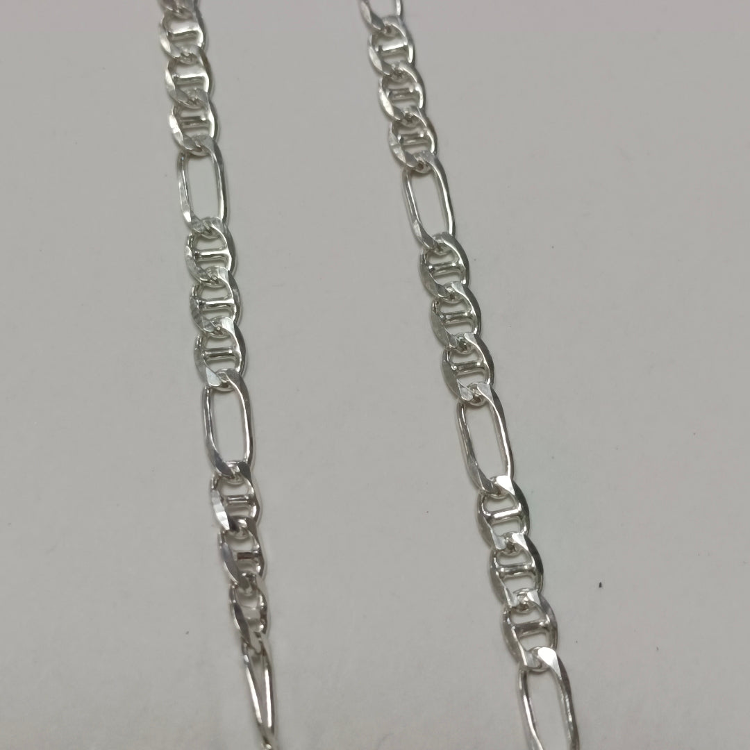 CADENA TEJIDO MARINERO PLATA .925 55 CM 7.8 GR (NUEVO)