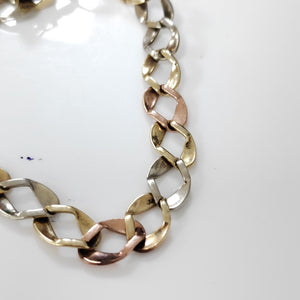 PULSERA ORO COMBINADO 10 K 8,50 GRMS (SEMINUEVO)