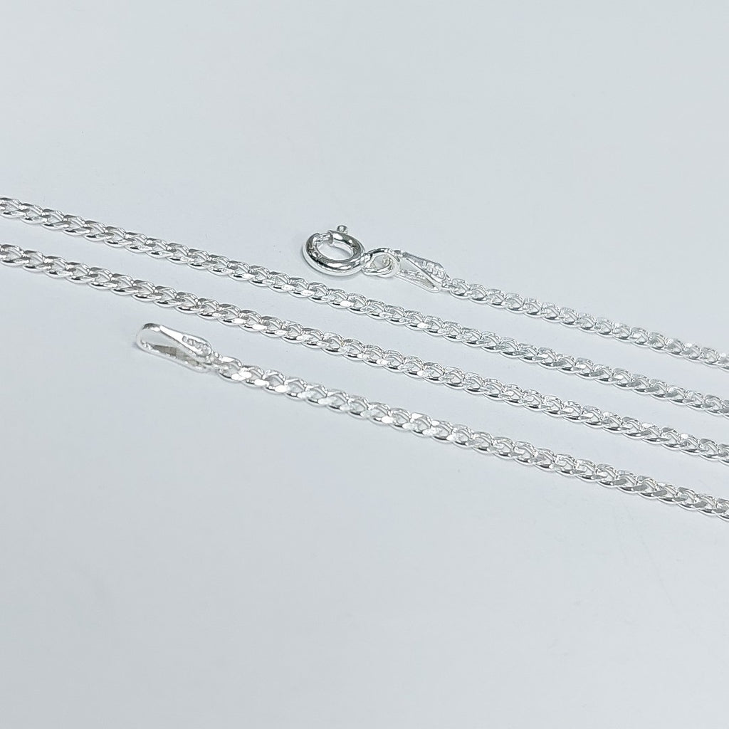 CADENA TEJIDO BARBADO PLATA .925 55 CM 5.2 GR (NUEVO)