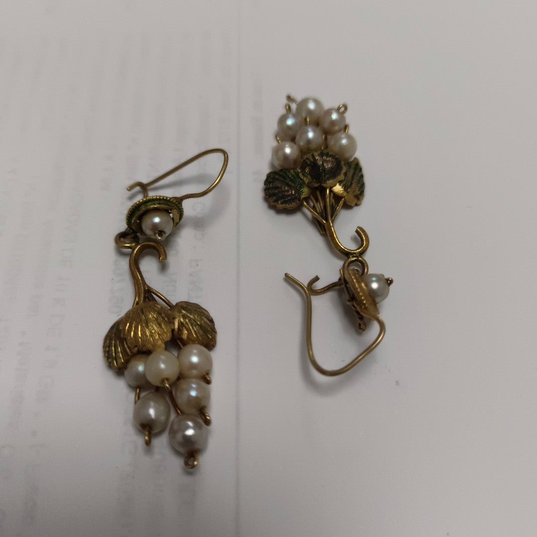 ARETES PAR ORO 10 K 5,90 GRMS (SEMINUEVO)