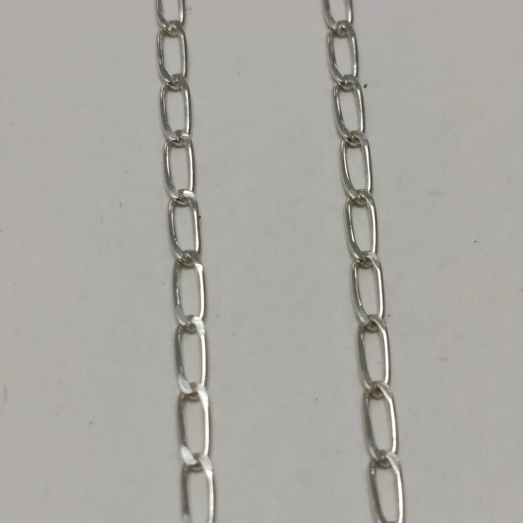 CADENA TEJIDO ESLABONES PLATA .925 55 CM 2.9 GR (NUEVO)