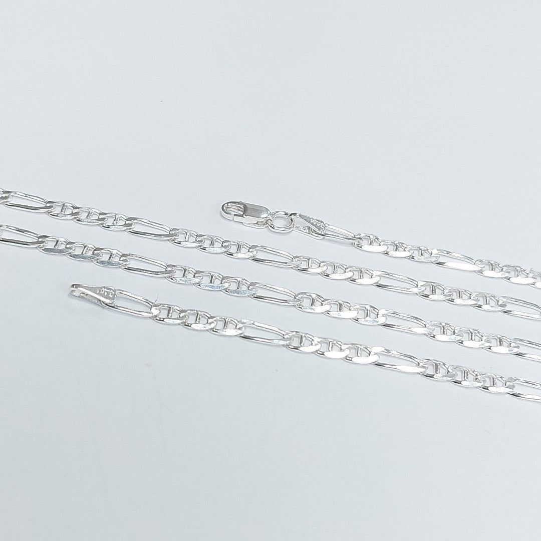 CADENA TEJIDO MARINERO PLATA .925 55 CM 7.8 GR (NUEVO)