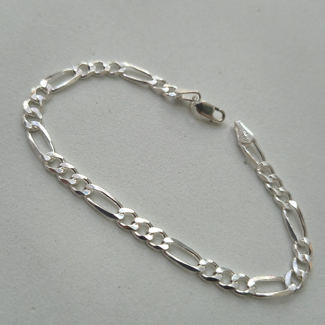 PULSERA TEJIDO 3X1 PLATA .925 18 CM 6 GR (NUEVO)
