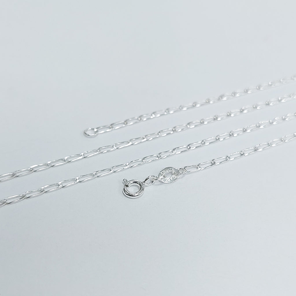 CADENA TEJIDO ESLABONES PLATA .925 60 CM 3 GR (NUEVO)