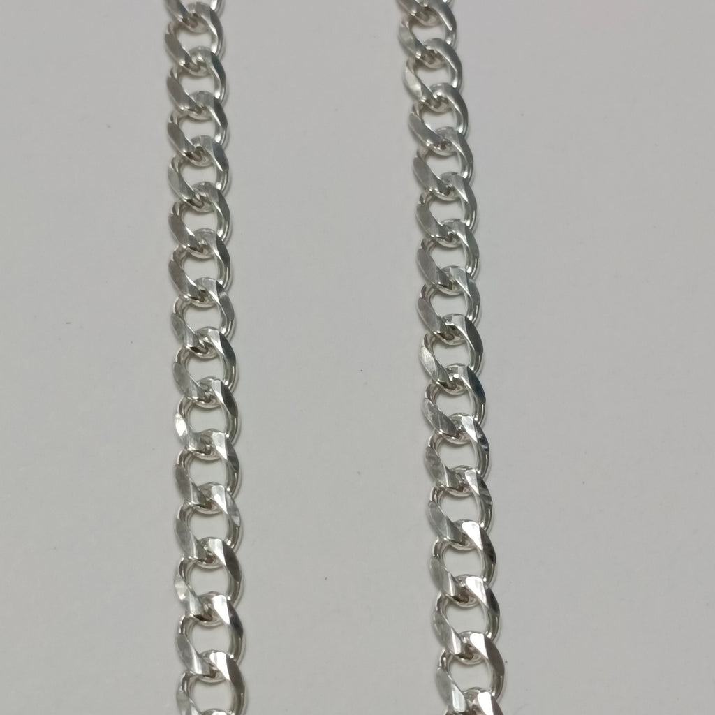 CADENA TEJIDO BARBADO PLATA .925 55 CM 12.5 GR (NUEVO)