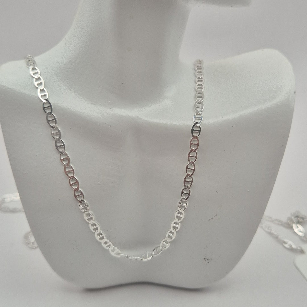CADENA TEJIDO GUCHI PLATA .925 55 CM 3.3 GR (NUEVO)