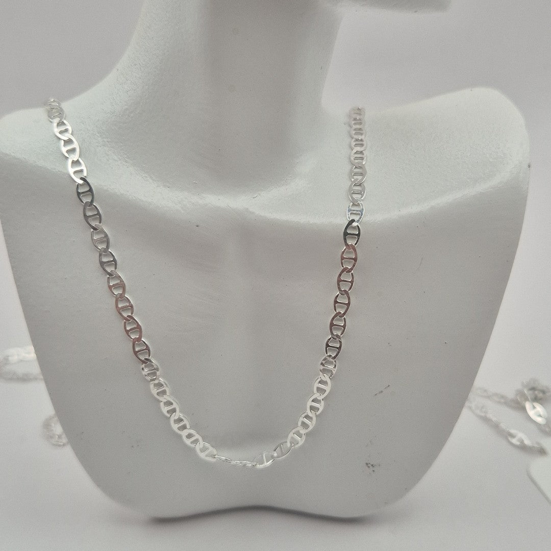 CADENA TEJIDO GUCHI PLATA .925 55 CM 3.3 GR (NUEVO)
