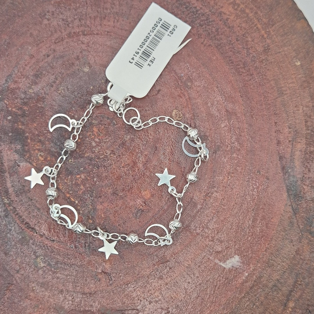 PULSERA TEJIDO TEJIDO ESPECIAL PLATA .925 18 CM 3.1 GR (NUEVO)
